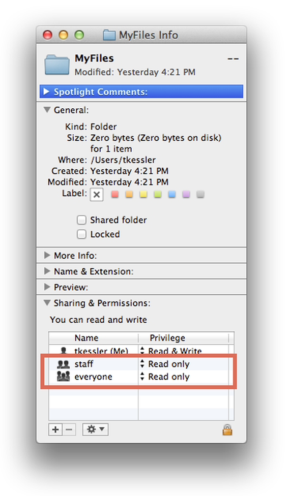 Grant Write Permissions For Directory In Mac Os X